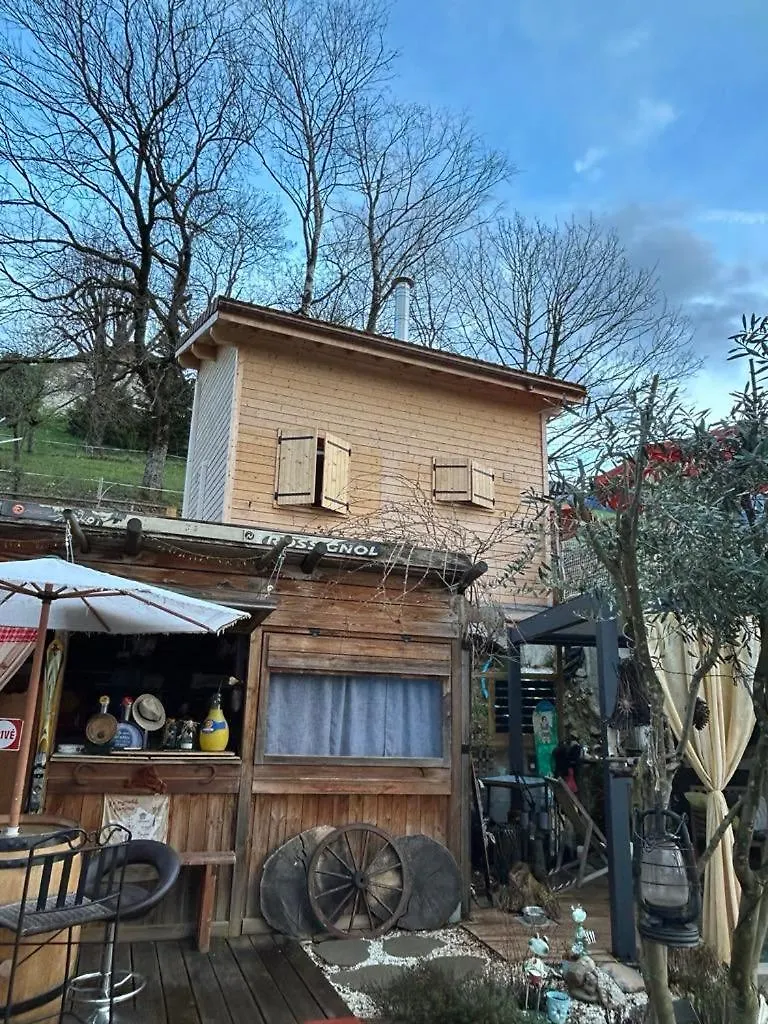 Tiny Gite Le Roscoland A La Marc'Quize, Avec Dortoir Mansarde, Piscine Partagee, A Debordement En Exterieur, Bain Nordique A 38 Degres En Prestation Supplement Sur Reservation Horaire Anticipee 1 Place De Parking Gratuite Sur Place Mouxy 0*,